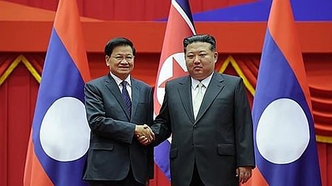 North Korea's Kim holds talks with Lao president in Pyongyang: KCNA
