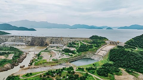 Aerial view of the Grand Ethiopian Renaissance Dam (GERD)