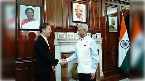 Accompanying him is US Deputy Secretary for Management and Resources, Michael J. Rigas, who is also in New Delhi for discussions with Indian officials.