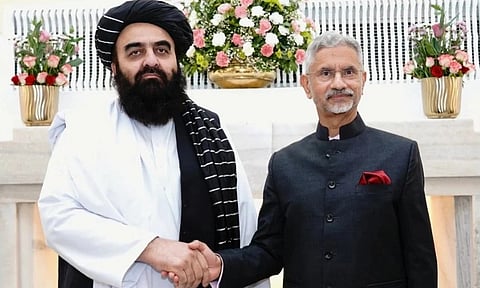 Indian MEA S. Jaishankar and Taliban Foreign Minister Amir Khan Muttaqi