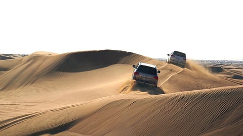 Dubai car Safari in desert