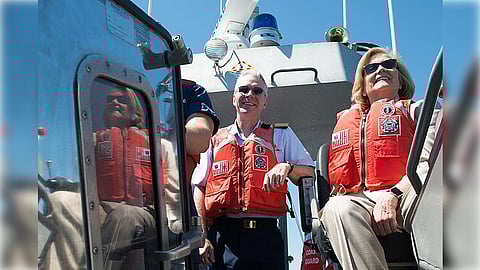 Chellie Pingree visits Coast Guard Sector Northern New England