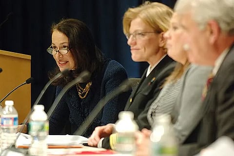 FDA members speaking at the "Progress on Drug Shortages" briefing on February 21, 2012.