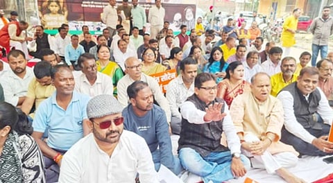 BJP holds state wide protests in Jharkhand over HIV-infected blood transfusion to thalassemia patients
