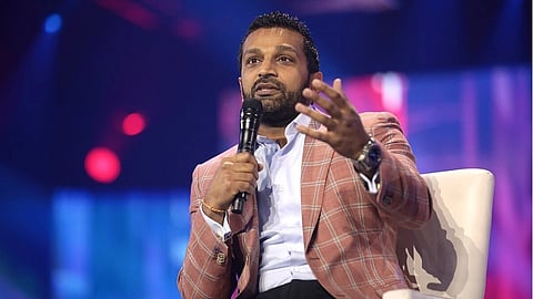 FBI Director Kash Patel speaking with attendees at the 2022 America Fest at the Phoenix Convention Center in Phoenix, Arizona.