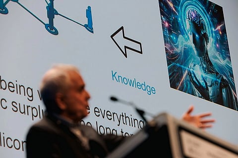 A conference organised by Ecole Polytechnique on "AI, Science and Society" in Paris.
