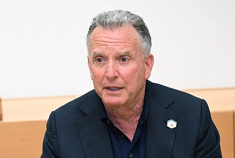 Image of U.S. Special Envoy to the Middle East Steve Witkoff, accompanied by Adam Boehler the U.S. Special Envoy for Hostage Response, meet with members of hostages families forum in Tel Aviv on May 13th 2025.