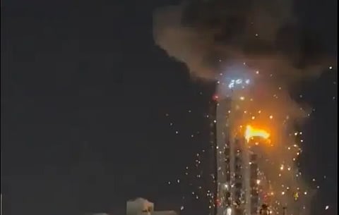 High Rise Building in Bahrain under attack