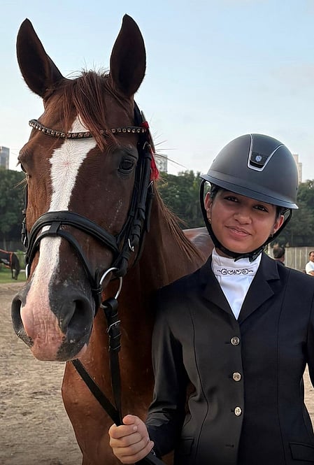 15-year-old Inaara Mehta secures top global rankings at FEI World Dressage Challenge 2025 (Credit: EFI)
