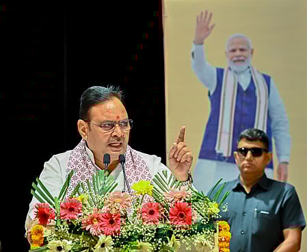 Rajasthan CM hits back at Gehlot over Delhi visit remarks (Photo: @BhajanlalBjp/X)