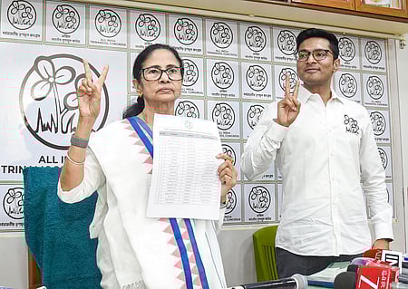 Trinamool Congress candidate list reflecting the beginning of a