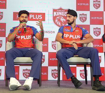 Punjab Kings (PBKS) captain Shreyas Iyer and Arshdeep Singh say ‘eyes are on the IPL trophy. Photo credit: PBKS