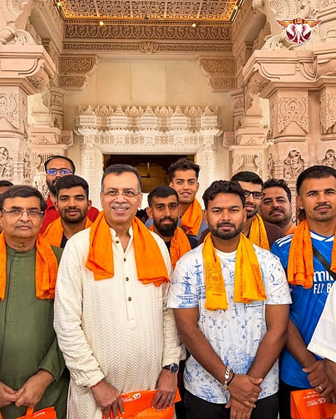 Lucknow Super Giants skipper Rishabh Pant, owner Sanjiv Goenka, squad members visit Ram Janmabhoomi in Ayodhya ahead of the Indian Premier League (IPL) 2026. Photo credit: LSG