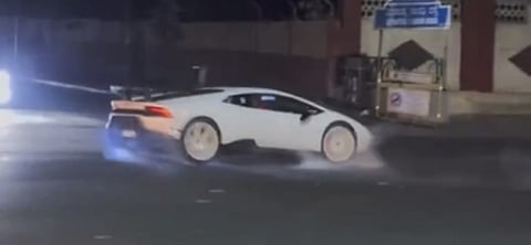 K’taka: Lamborghini owner booked for drifting on MG Road (Photo: IANS)