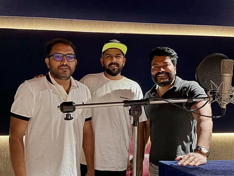 Tharun Bhascker begins dubbing for Anupama Parameswaran
