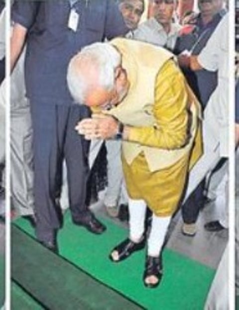 PM, Narendra Modi, BlueKraft CEO, Akhilesh Mishra