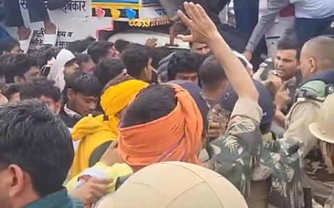 Mathura: Violence after Baba Chandrashekhar’s death, FIR against 300, police crackdown intensifies
