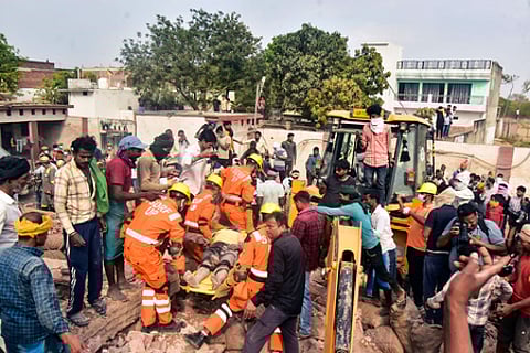 PM Modi expresses grief over Prayagraj building collapse, announces ex-gratia for victims
