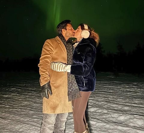 Newlyweds Nupur Sanan, Stebin Ben steal a kiss under the Northern Lights on honeymoon