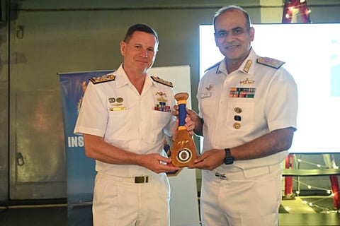 Australian Navy chief visits INS Nilgiri during Exercise Kakadu