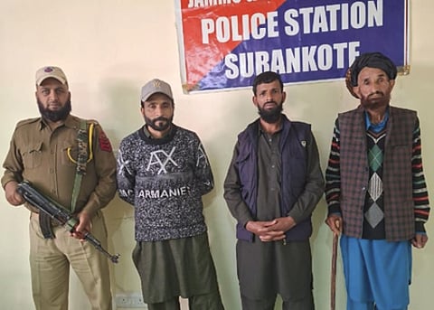 J&K: Police arrest five absconders in Poonch (Photo: @Poonch_Police/X)