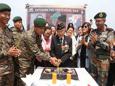 Territorial Army honours 99-year-old Padma Shri awardee, veteran journalist in Aizawl