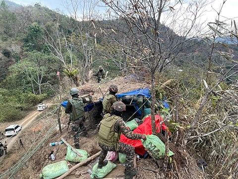 Illegal bunkers destroyed in Manipur’s Ukhrul amid Kuki-Naga tensions; arms seized, security tightened