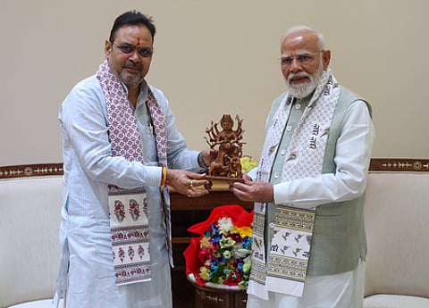 Raj CM Bhajan Lal Sharma meets PM Modi, second meeting in a month