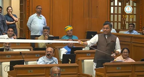 Delhi minister targets Kejriwal over ‘Sheesh Mahal’, displays ‘list of luxuries’ bought for mansion