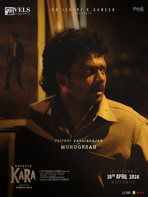 Prithvi Pandiarajan plays Murugesan in Dhanush-starrer