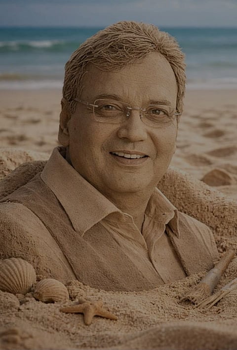 Odisha: Subhash Ghai shares AI sand statue, Sudarsan Pattnaik issues clarification (Photo: @SubhashGhai1/X)
