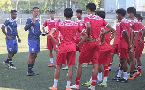 India brace for Bangladesh challenge in their final Group B fixture of the SAFF U20 Championship at the National Football Stadium in Malé, Maldives, on Saturday. Photo credit: AIFF