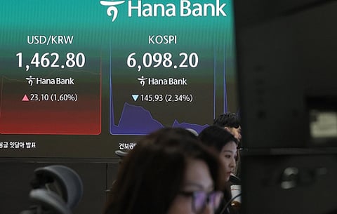 Seoul stocks open sharply lower on renewed Mideast tensions