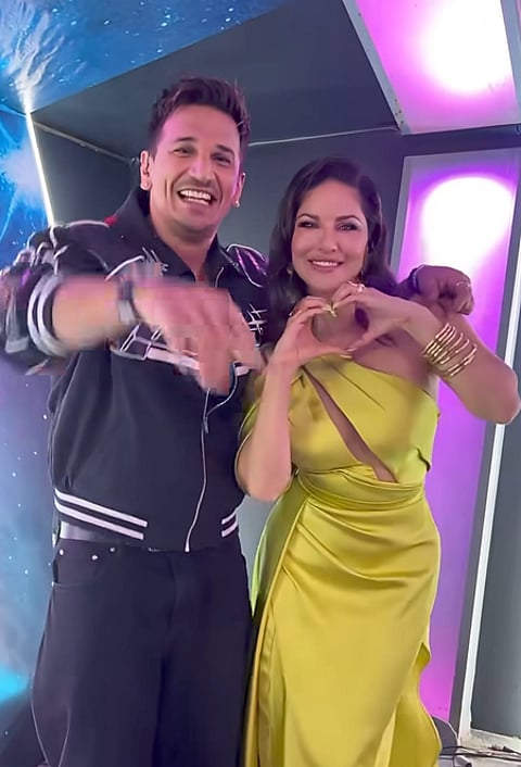 Sunny Leone grooves with Prince Narula on his track