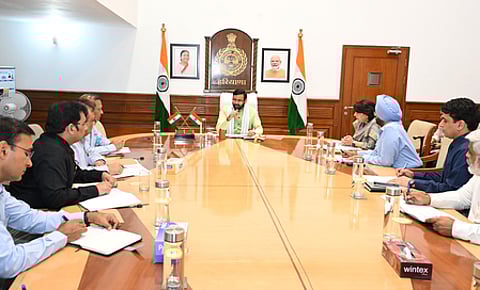 Identify locations for installing water harvesting systems: Haryana CM (Photo: @NayabSainiBJP)