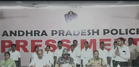 Nine Maoists including top leader surrender before Andhra Pradesh DGP