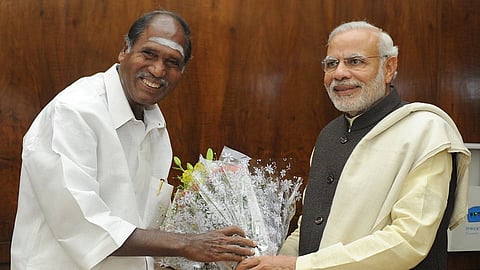 The Chief Minister of Puducherry, Shri N. Rangasamy calls on the Prime Minister, Shri Narendra Modi, in New Delhi on December 11, 2015.