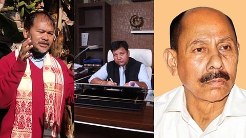 Left: Akhil Gogoi; Centre: Kushal Dowari; Right: Prodip Hazarika