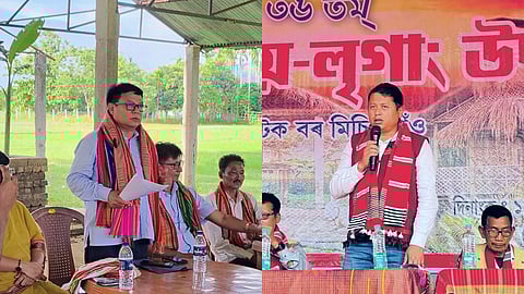 Left: Debabrata Saikia (Congress); Right: Mayur Borgohain (BJP)
