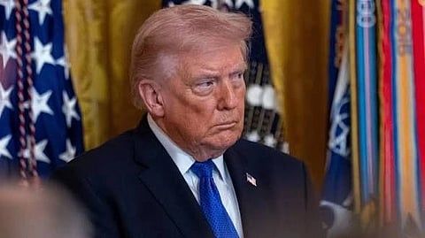 In the image Donald Trump is shown