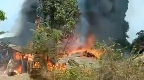 Security personnel deployed in Manipur’s Ukhrul district after deadly firing incidents amid ethnic clashes