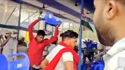 Violence and police response at West Bengal counting centre during 2026 election results