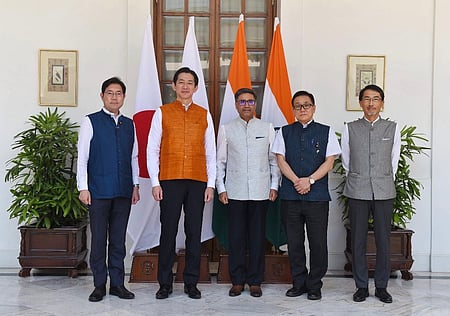 Japanese delegation calls on Foreign Secy as both sides hold talks on advancing bilateral ties