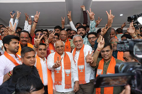 Gujarat CM links BJP election gains to trust in PM Modi