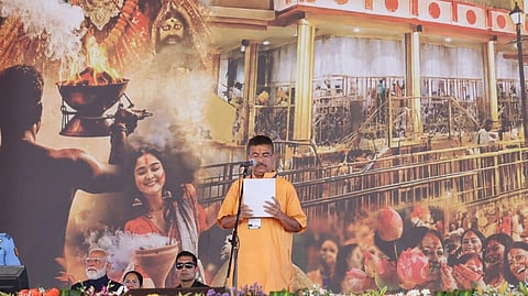 Suvendu Adhikari at the swearing-in ceremony of the new government in West Bengal on May 09, 2026