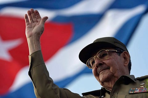 Former Cuban President Raúl Castro during a public appearance amid renewed US pressure on Cuba