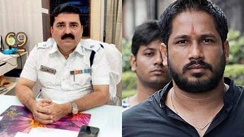 Photograph showcasing former Kolkata DCP Santanu Sinha Biswas and criminal “Sona Pappu”