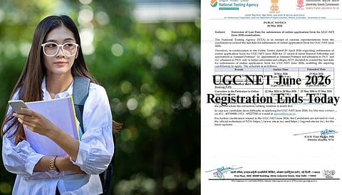 On the left hand there is an image of a girl and on the right hand there is an image of NTA office notification regarding the application deadline extended.