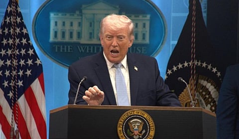 Trump in White house adress