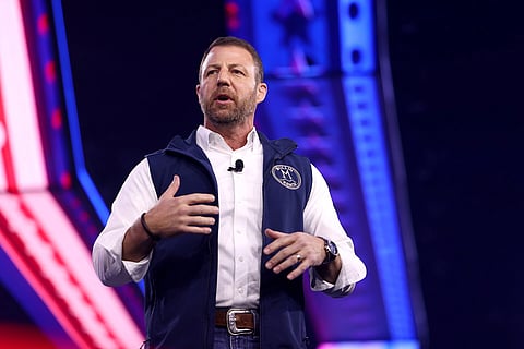 US Homeland Security Secretary Markwayne Mullin discussing immigration enforcement and airport security policies